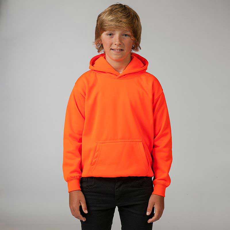 AWD Kids Electric Fluorescent Hoodie | Sandycroft Workwear